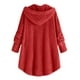 thumbnail image 4 of Chaquetas y abrigos casuales con capucha de manga larga para mujer, blusas con botones de talla grande, cárdigan holgado con capucha, abrigo de lana, chaqueta de invierno para mujer, 4 of 6