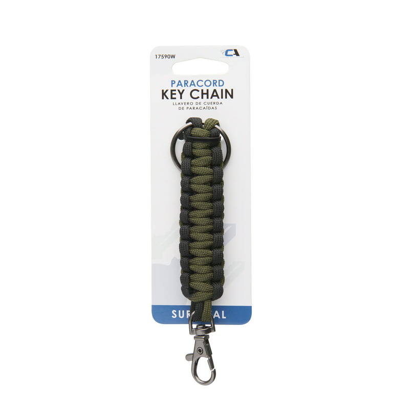 Custom Accessories Black-Gray Paracord Survival Key Chain