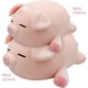 thumbnail image 3 of Almohada De Juguete De Cerdo De Peluche Gordito Muñeca De Cerdo De Peluche Rosa Cojín De Cerdo Lindo Juguetes De Peluche, Regalo De Cumpleaños 50 Cm, Entrecerrar Los Ojos, 3 of 5