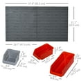 thumbnail image 3 of DURHAND 44 Pcs Bac de Rangement Mural pour Outils Garage Atelier Rouge, 3 of 10