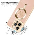 thumbnail image 3 of for iPhone 14 Pro Max Case [Support for Magsafe] Butterfly Pattern Magnetic Plating Screen Protector Luxury Elegant Case Camera Protector Soft Shockproof Protective Corner Back Cover -Pink, 3 of 12