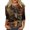 Black -AF38, variant on IYYVV Halloween Shirts for Women 3/4 Length Sleeve Plus Size Tops Fall Loose Casual Blouses 2026 Novelty Graphic Ladies Tees Black 2XL