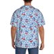 thumbnail image 3 of Balery Red Cherries Camisa Casual de Manga Corta con Botones para Hombre, Texturizada, Estilo Cubano, para Playa, Verano-Small, 3 of 5