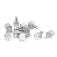 thumbnail image 1 of Unique Bargains Computer PC Case Stainless Steel Flat Head Knurled Thumb Screw M4 x 8mm 10pcs, 1 of 1