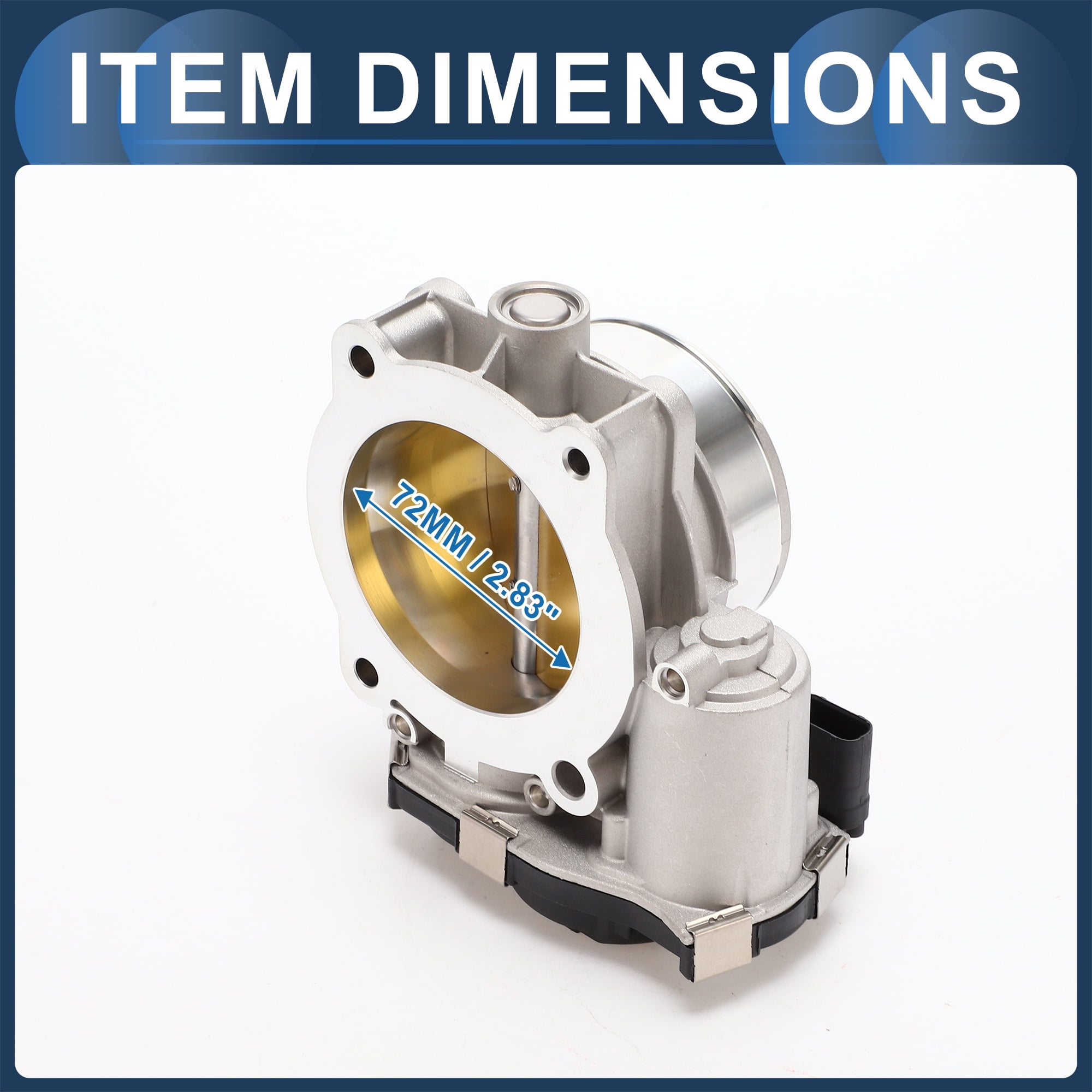 Unique Bargains Throttle Body for Chevy Impala Equinox Traverse Camaro Caprice Replace No.12669016/12670981/12632172