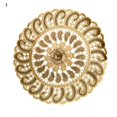 thumbnail image 1 of ENJOYW Napperon Table Exquise Fine Exécution Large Application Table Ronde Dentelle Sous-Verre pour Table de Cuisine Broderie PlacematMa, 1 of 7