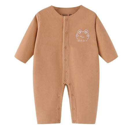 

UFOUND Toddler Baby Girls Boys Solid Color Bodysuit Long Sleeve Children 1PC Romper Kids Bodysuit Infants Clothes Trendy Dailywear