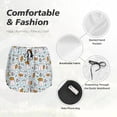 thumbnail image 6 of Lsque Carrot Rabbit Printed Women's Running Shorts with Liner Pockets,Elastic Quick Dry Workout Athletic Gym Yoga Shorts,Womens High Waist Shorts-X-Large, 6 of 9