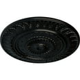 thumbnail image 3 of Ekena Millwork 26 5/8"OD x 2 1/4"P Christopher Ceiling Medallion, Hand-Painted Jet Black, 3 of 5