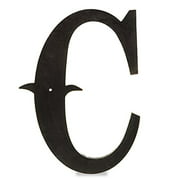 The Lucky Clover Trading "C Wood Decorative Letter, 24", Charcoal Black