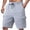 Light Ashy, variant on Men’s Elastic Waist Gym Shorts Heavyweight Casual Sports Shorts with Pockets Tennis Running Activewear