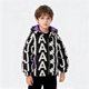thumbnail image 1 of Parkas de manga larga para niñas, niños y niños, ropa de abrigo con capucha, ropa para niños de talla mediana y grande, chaqueta de plumón gruesa con letras, chaqueta corta con capucha, tops de algodó, 1 of 9