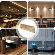 AIHOME Privacy Panels Indoor Striped Glass Screen Commercial Privacy Panels Restaurant Decorative Partitions Modern Divider for Hotel Bar