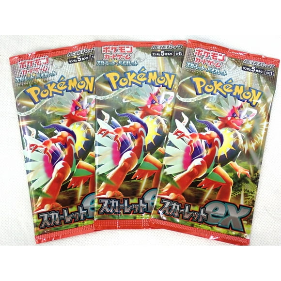 Japanese Scarlet & Violet 3 Packs Of Scarlet EX Booster Pack [SV1S] Pokemon