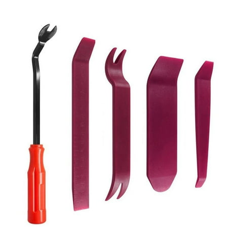 

Jygee 5 Pieces/Set Plastic Car Audio Panel Remover Internal Portable Automotive Repairing Replacement Removal Tool Crow Bar