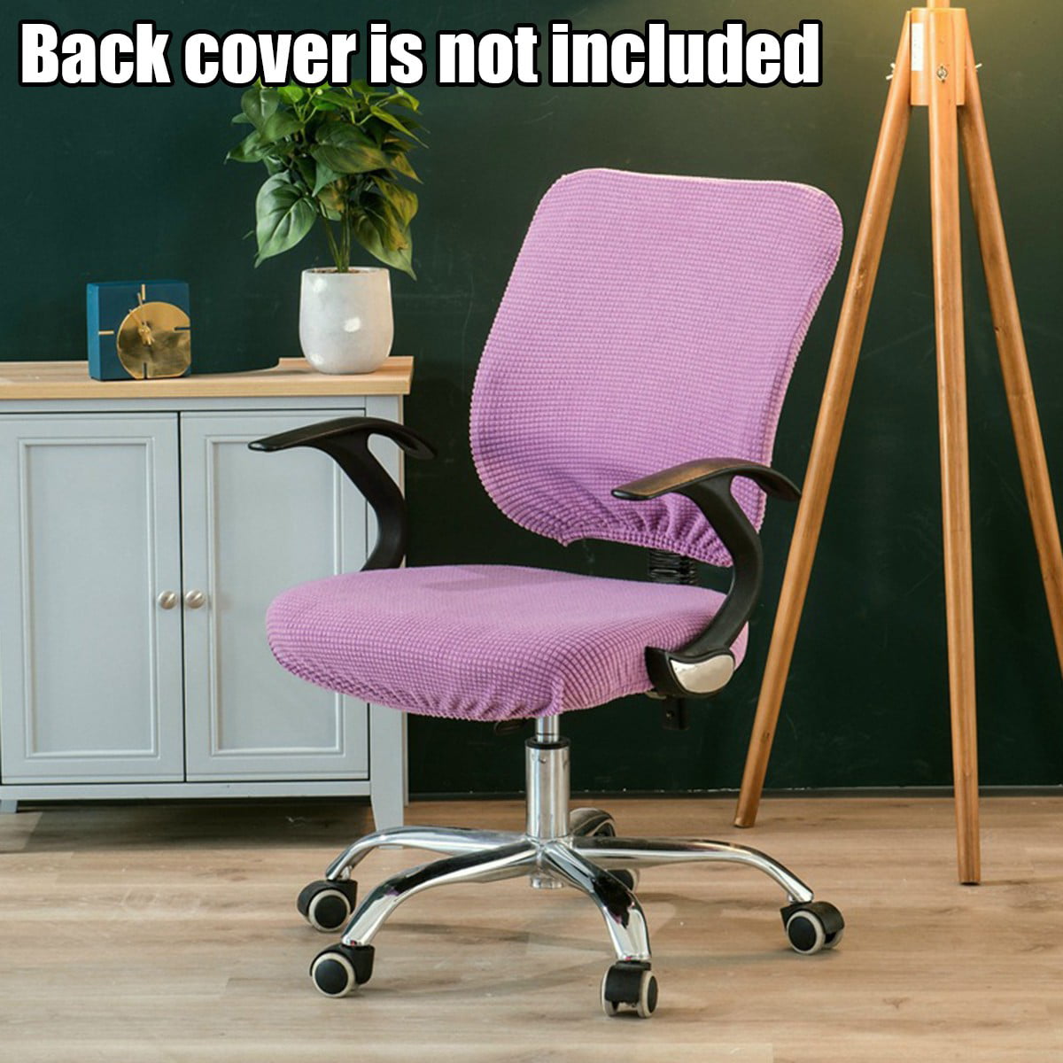 Swivel Computer Chair Cover Stretch Remove Office Armchair Slipcover Seat Cover 