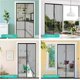 thumbnail image 5 of Fly screen for balcony door, 100x200 cm, black, self-closing, with 34 strong, 5 of 5