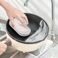 thumbnail image 5 of Multi Functional Kitchen And Bathroom Cleaning Brush With Handle Sponge Cleaning Countertop Brush, 5 of 5