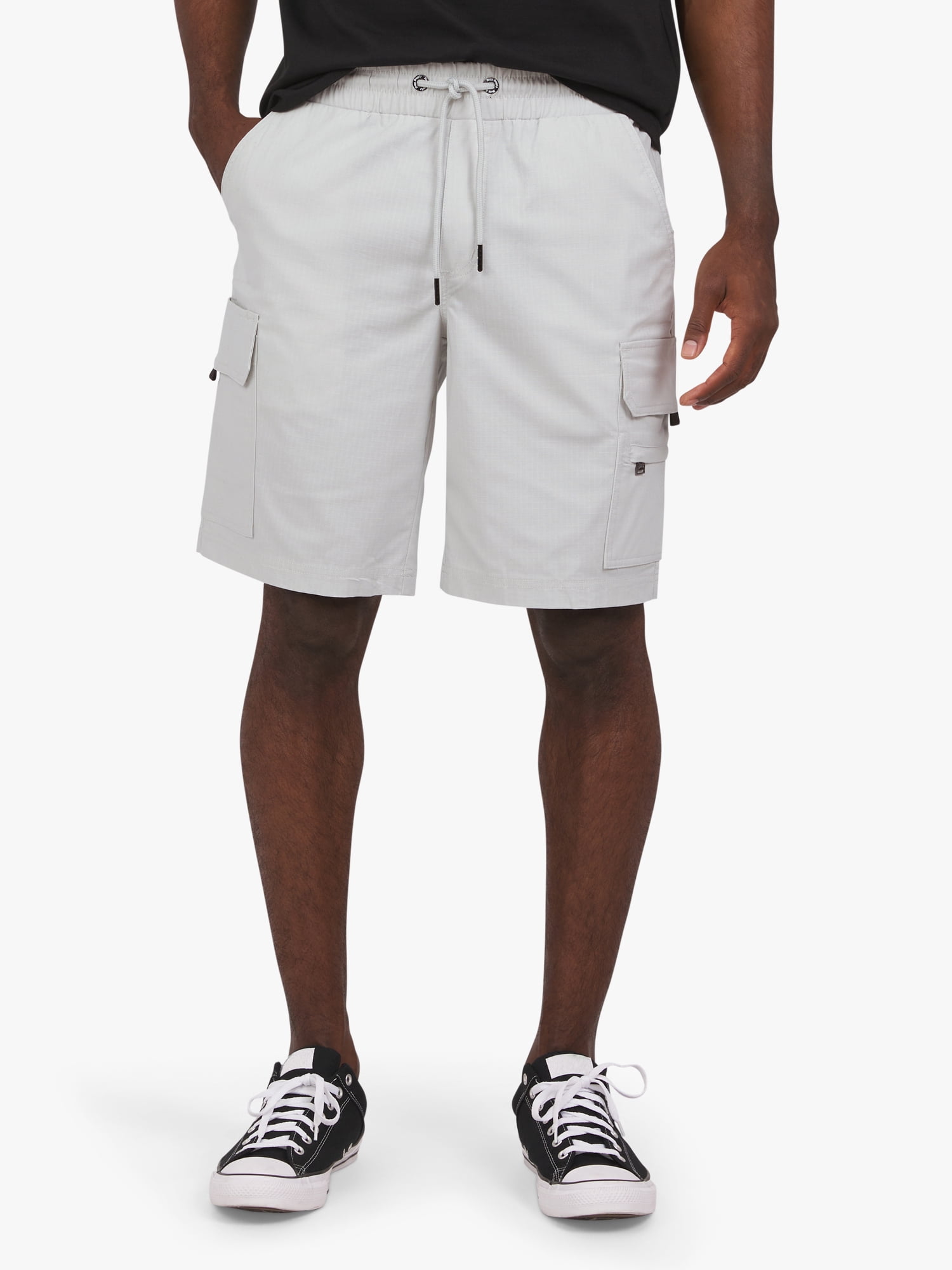 GBH Men's Cargo Shorts 3-Pack, 100% Cotton, Tonal Belt, Velcro