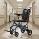 thumbnail image 2 of QinaQin Silla de ruedas plegable portátil para viaje, con freno de mano, diseño ultraligero y fácil de transportar, ideal para adultos mayores y niños en uso diario o traslados, 2 of 9
