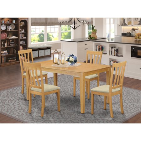 HomeStock Antique Accents Set - Kitchen Table And Dining Chairs