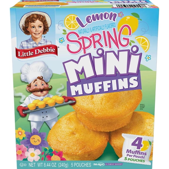 Little Debbie Spring Mini Lemon Muffins Pouches - 5 ct- Pack of 2