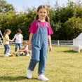 thumbnail image 4 of Teen Overalls Boys Summer Jean Overallswith Pink Top Sleeveless Jeans Jumpsuit Girl Clothes 16-17 Years, 4 of 5