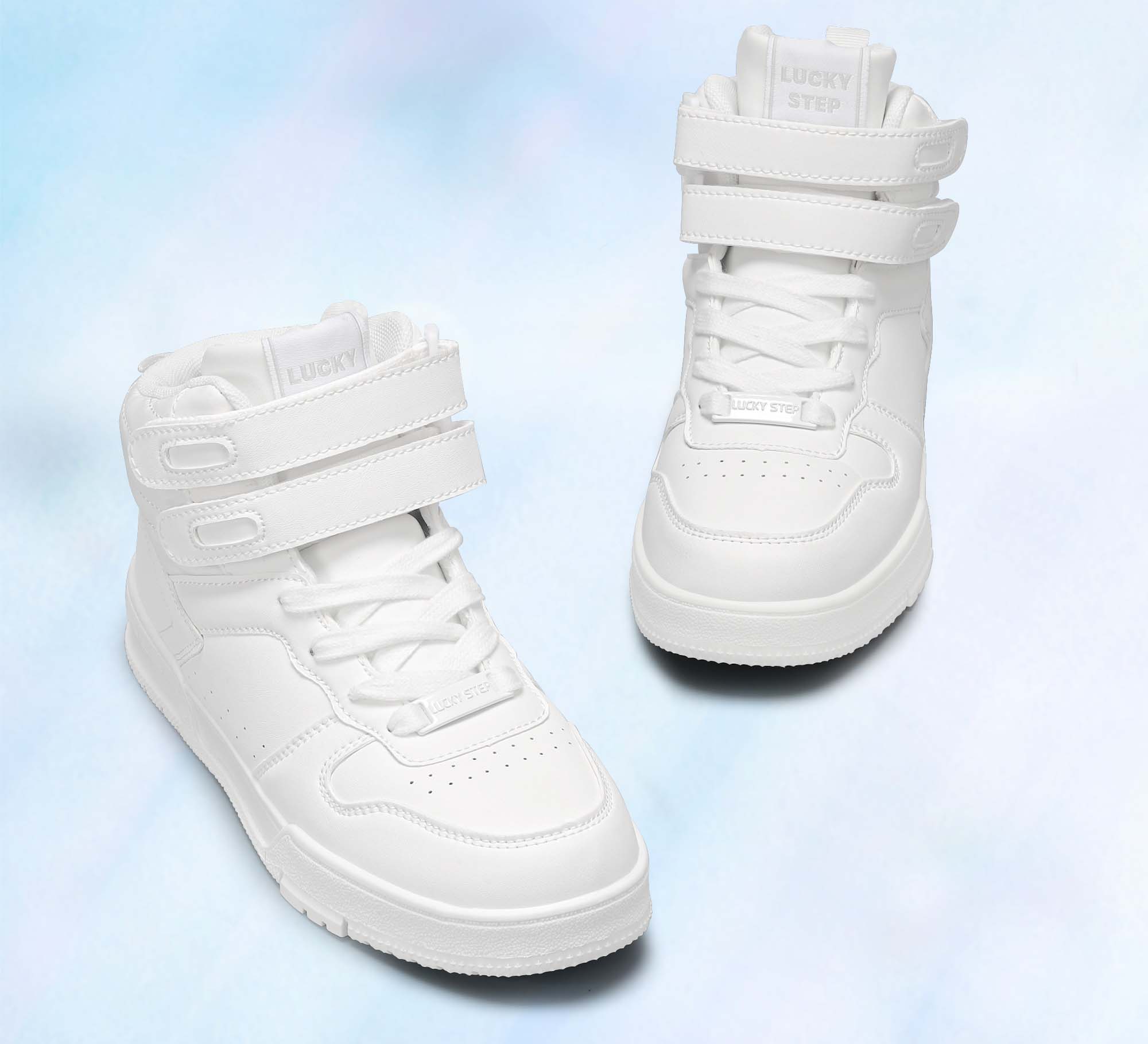Lucky Step Women's High-Top Hook and Loop Sneakers photo 5