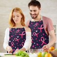 thumbnail image 3 of Pink Breast Cancer Apron-Garden Aprons for Women with Pockets-Cotton Linen Waterproof Kitchen Cooking Gardening Aprons Adjustable for Kitchen,Cooking,BBQ and Salon 32"x27", 3 of 7