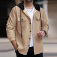 thumbnail image 1 of pstuiky manga larga de hombre, Sudadera deportiva con bolsillo y manga larga de color liso para hombre, estilo moderno, con cuello alto camisetas de hombre xl, 1 of 4