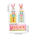 thumbnail image 3 of 3pcs Easter Rabbit Refrigerator Handle Covers - Spring Decorations Easter Decorations Soft Plush Handle Protectors for Home Kitchen Appliance Holiday Festive Decor (Pink), 3 of 8