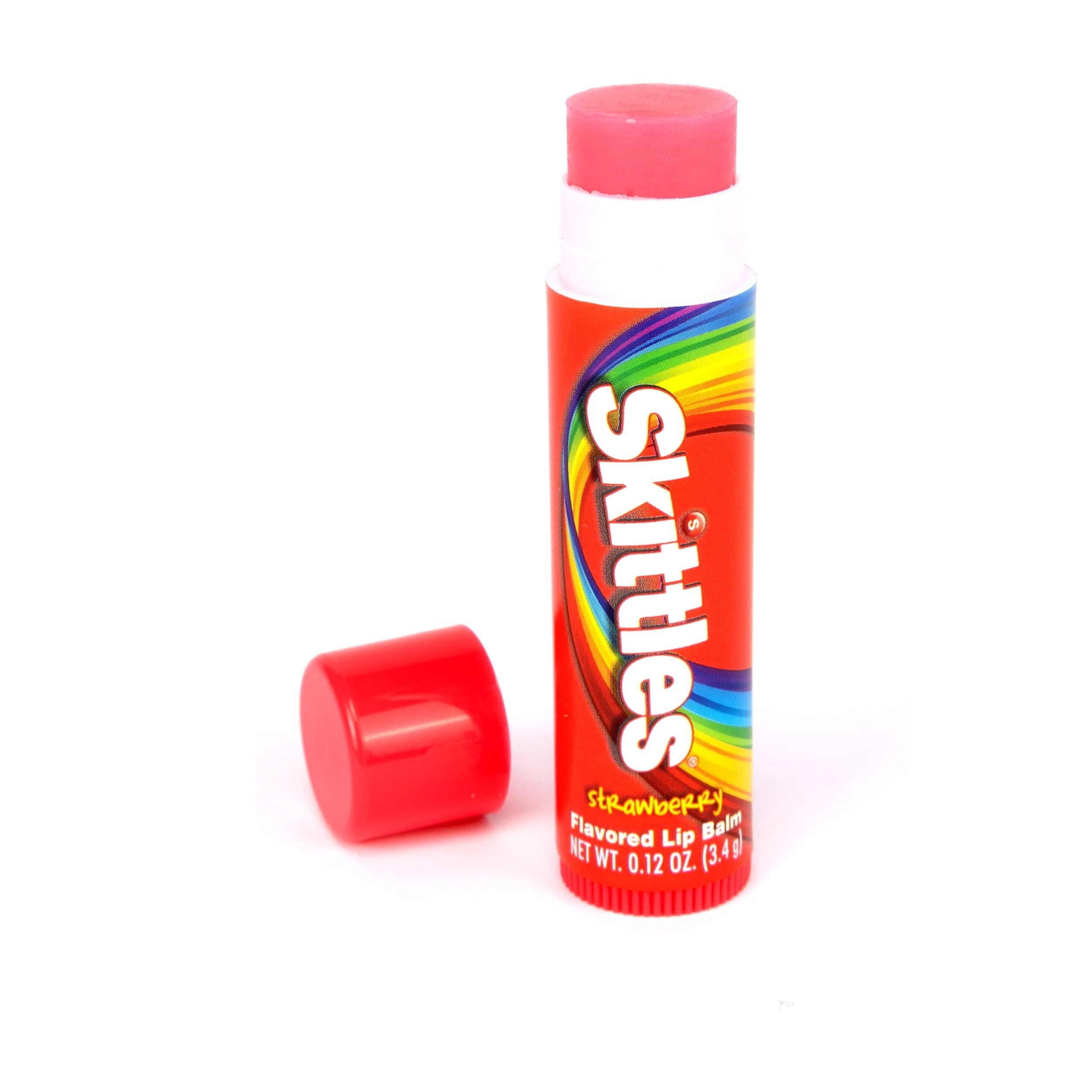 (6 pack) Taste Beauty, Skittles Flavored Lip Balm, .12 oz.