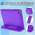 thumbnail image 5 of SUPNICE Kids Case for Walmart Onn 11 Inch Tablet Pro 2023 (Model: 100110027), Lightweight Shockproof Convertible Handle Stand Case for Onn Tablet Pro 11",Purple, 5 of 7