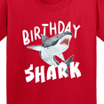 thumbnail image 4 of Inktastic Birthday Shark Youth T-Shirt, 4 of 5