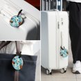 thumbnail image 6 of Alpaca 2Pcs PU Leather Round Luggage Tags with Privacy Cover and Name ID Tag for Suitcase, Handbags, Backpacks, School Bags, 6 of 6