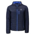 thumbnail image 2 of Men's Cutter & Buck  Navy Chicago Cubs Cooperstown Collection Rainier Primaloft Eco Full-Zip Hooded Jacket, 2 of 3