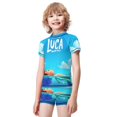 thumbnail image 2 of Luca Boys Two Piece Rash Guard Swimsuits Kids Short Sleeve Swimwear Sets Bathing Suit, 2 of 7