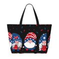 thumbnail image 2 of Xecao Gnome Independence Day for versatile beach bag for women includes zipper pockets and waterproof material, ideal for vacations and adventures., 2 of 7