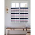 thumbnail image 2 of Pink Grey Striped Living Room Curtains 2 Panel, Farmhouse Stripes Modern Abstract Art Cafe Window Treatment, Farmhouse Bedroom Bathroom Kitchen Curtains Drapes 104"x54", 2 of 6
