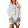thumbnail image 2 of Sokhug Happy New Year 2026 Sweatshirts Women Merry Christmas Holiday Long Sleeve Pullover Tops New Years Eve Outfits, 2 of 5