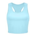thumbnail image 1 of Hiiyo Women's Racerback Sports Tank Top Solid Casual Summer Sleeveless Tee, Sizes L, 1 of 3