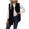 thumbnail image 1 of Gilets en Velours Côtelé pour Femmes, Gilet Sans Manches à Boutons, Veste Décontractée, 1 of 9