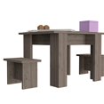 thumbnail image 2 of Tuhome Ash Modern Engineered Wood Study and Play Activity Table and Chairs, 2 of 5