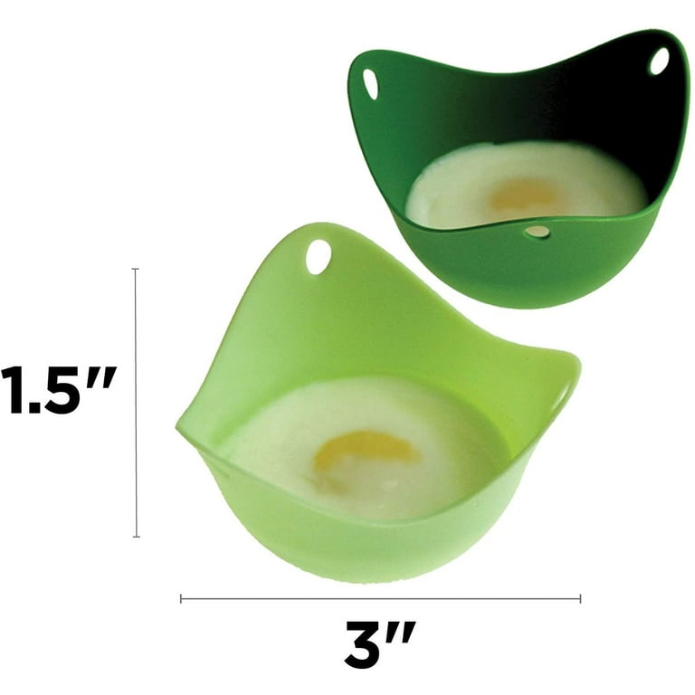 Silicone Poach Pod - Set of 2 - Heat Resistant, Floating Egg