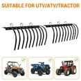 thumbnail image 6 of Kojooin Ultra-Rigid 60 Inch Landscape Rake - Fits 2-Inch Receivers of Tractors, ATVs, UTVs, Ideal for Rock, Grass, and Debris Removal, 6 of 7