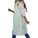 thumbnail image 1 of Gibobby Chaleco largo de invierno para mujer, Chaleco Acolchado Largo para Mujeres, Elegante Chaqueta sin Mangas de Invierno con Bolsillos(Verde,G), 1 of 5