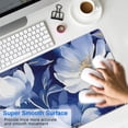 thumbnail image 4 of Long Mouse Pads for Desk,Pioneer Flower Floral Print Pattern Desk Mats on Top Of Desks, Desk Mouse Pad Extra Large with 3mm Non-Slip Base and Stitched Edge for Gaming,Office,Work,Home 35.4"x15.7", 4 of 6