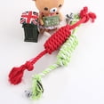 thumbnail image 4 of Flmtop Puppy Dog Pet Toy Cotton Braided Bone Rope Chew Knotted Tied Random Color, 4 of 6