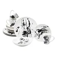 thumbnail image 1 of Vajilla Kaiser Porcelana 16 Pzas Blanco Negro 4 Pers, 1 of 6