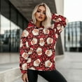 thumbnail image 5 of COEQINE Women's Hoodies Sweatshirts Pullover Oversized Loose Fashion Y2K Tops Fit Soft Long Sleeves Casual Wear Christmas Cute Santa Claus and Leopard Print Lightweight Outfits Clothes, L, 5 of 7